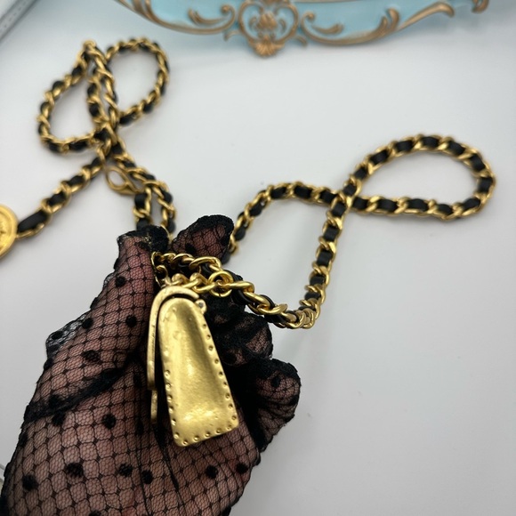 Anthropologie Mini Double Chain Charm Belt/Bag - Picture 10 of 16